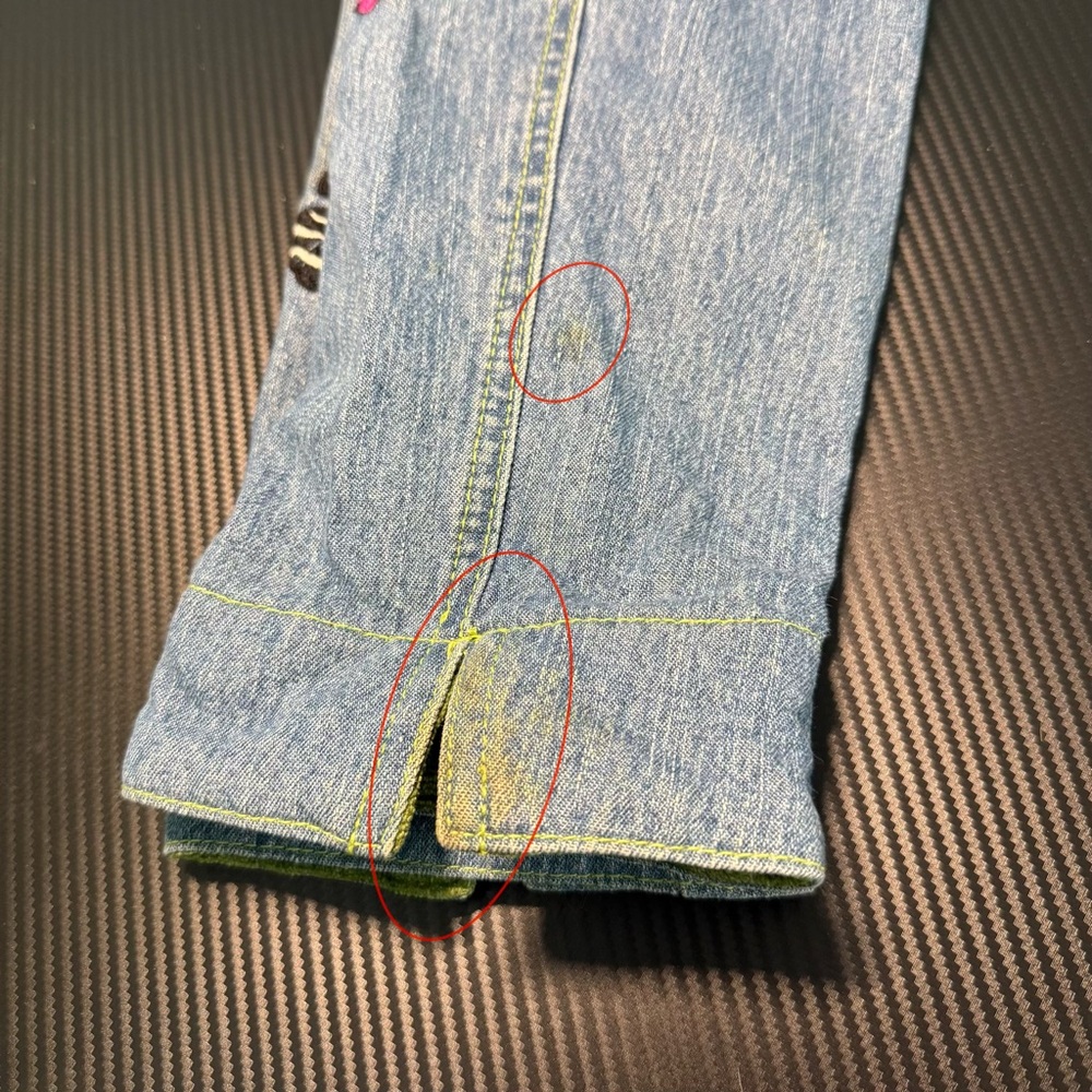 🐾 Blue Bayou Cat Embroidered Denim Jacket XL - Picture 15 of 15